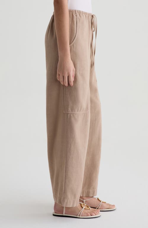 AG AG NINA LINEN BLEND DRAWSTRING PANTS 