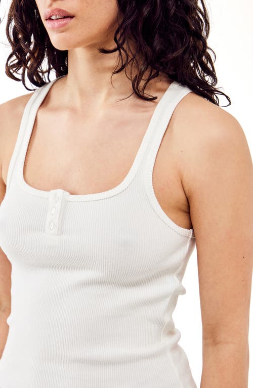 Bdg Urban Outfitters Everyday Scoop Neck Rib Tank In White