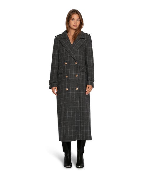 Command Wool Blend Double Breast Maxi Coat