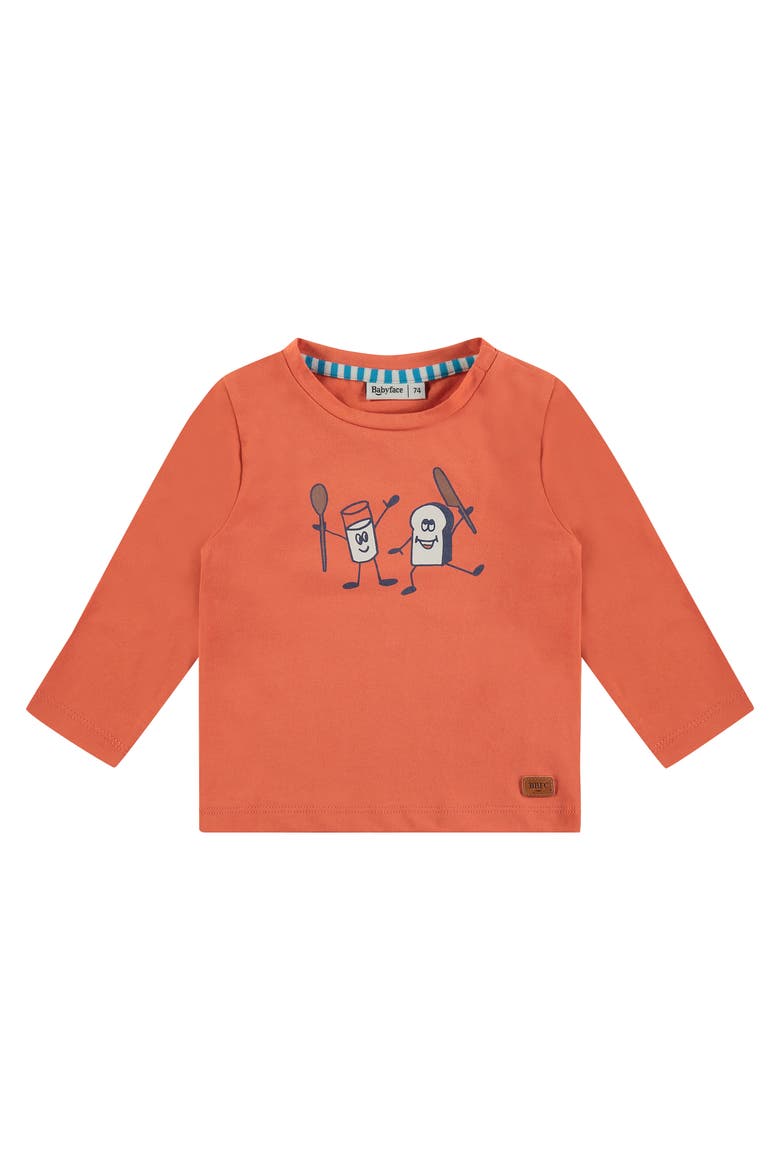 Milk & Toast Long Sleeve T-Shirt, Main, color, Cayenne
