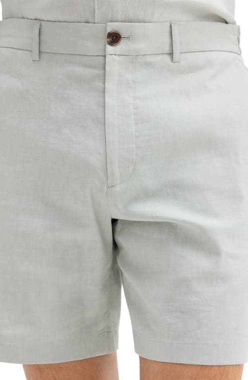 Theory Curtis Slim Fit Internal Drawstring Shorts In Light Green