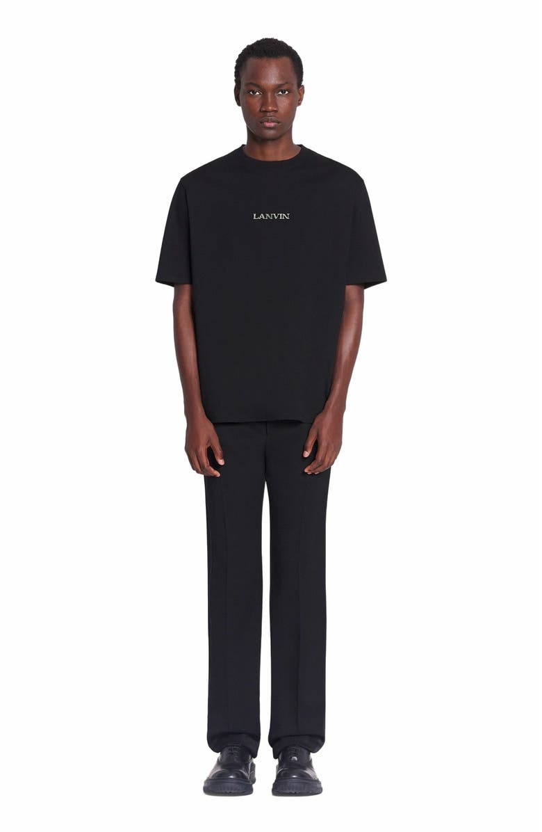 Lanvin Unisex Lanvin Logo T-Shirt, Main, color, Black