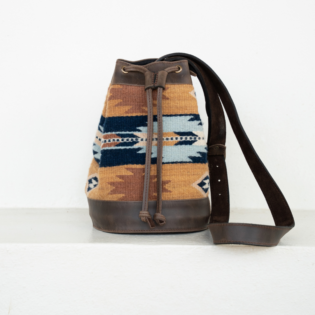 Amasouk Sundown Cinched Bucket Bag, Main, color, Brown