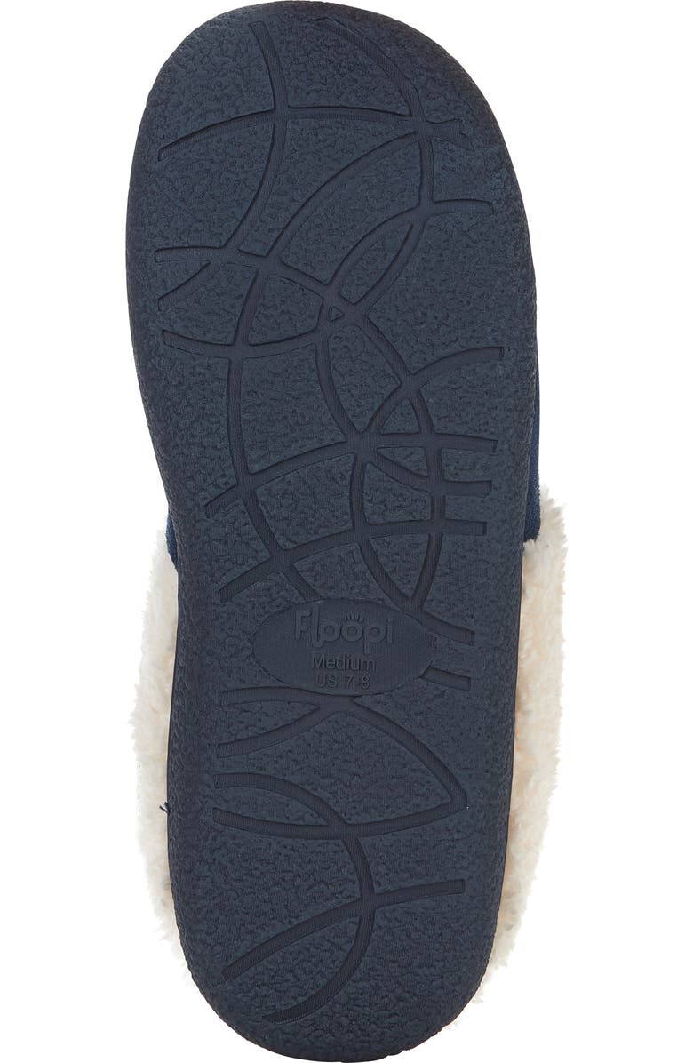 FLOOPI Faux Shearling Lined Slipper, Alternate, color, Navy