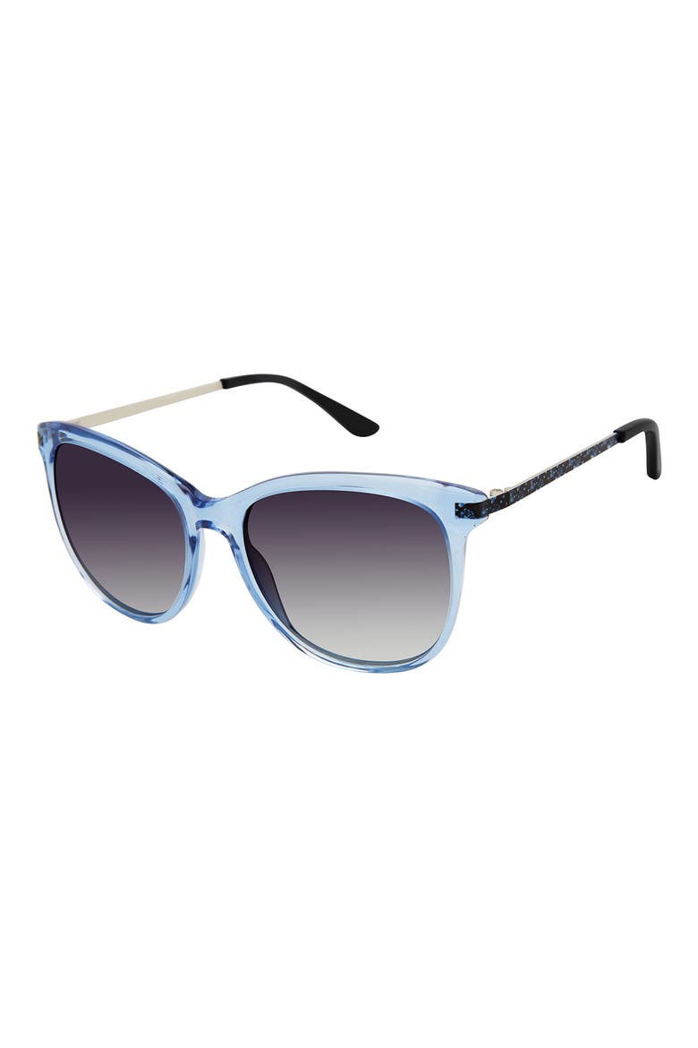 55mm Square Sunglasses, Main, color, BLUE