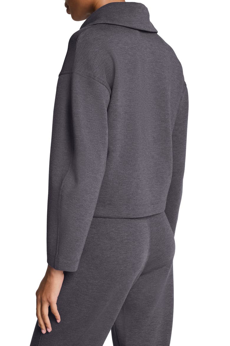 AirEssentials Brushed Collar Sweatshirt, Alternate, color, HEATHER STORM