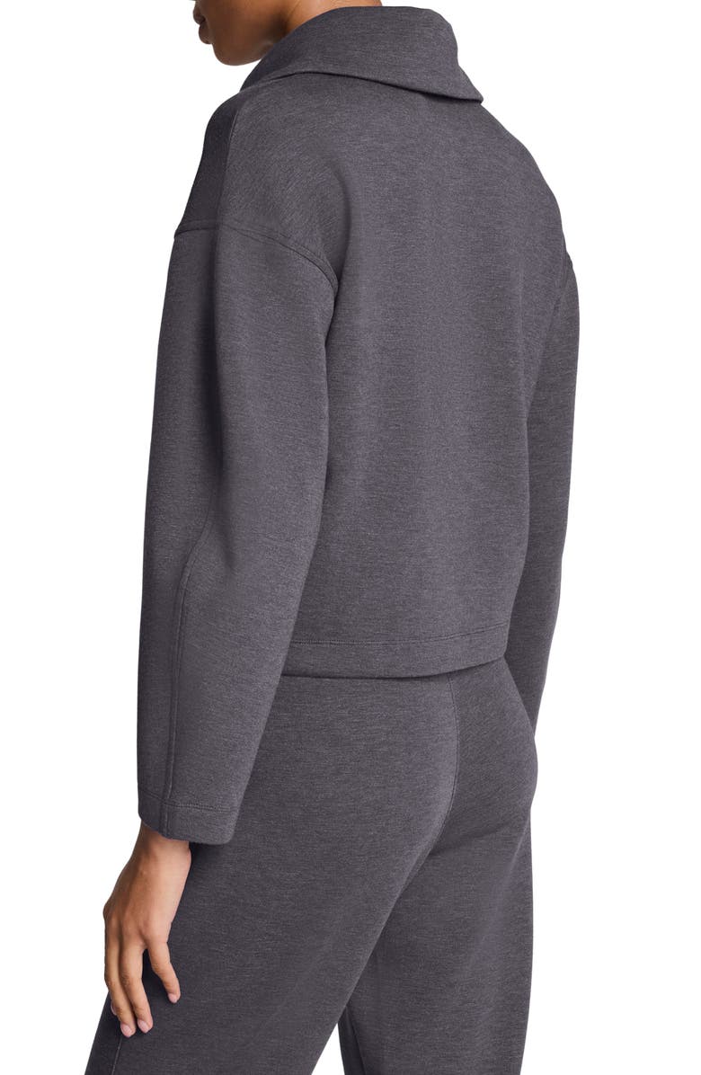 SPANX<sup>®</sup> AirEssentials Brushed Collar Sweatshirt, Alternate, color, Heather Storm