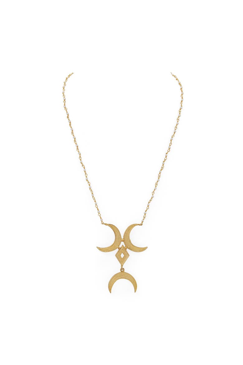 NOOR NECKLACE, Alternate, color, Gold Plated