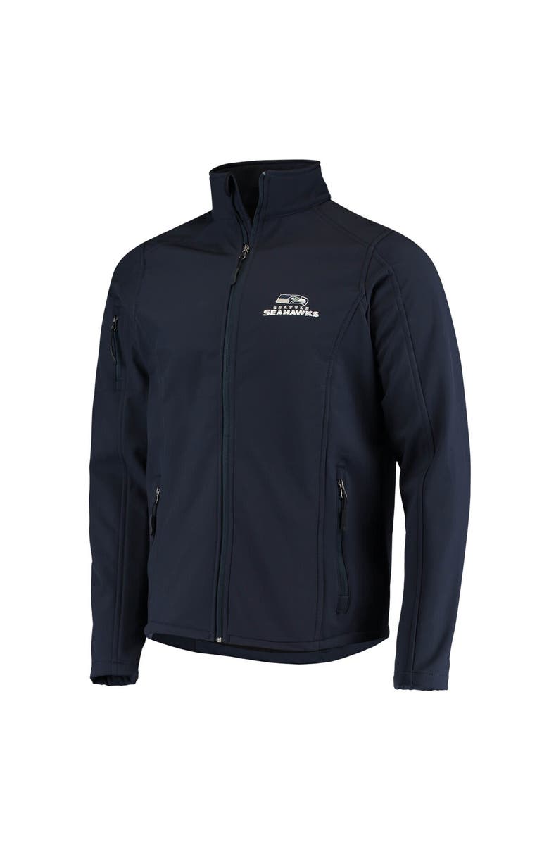 DUNBROOKE Men's Dunbrooke Navy Seattle Seahawks Sonoma Softshell Full-Zip Jacket, Alternate, color, Navy