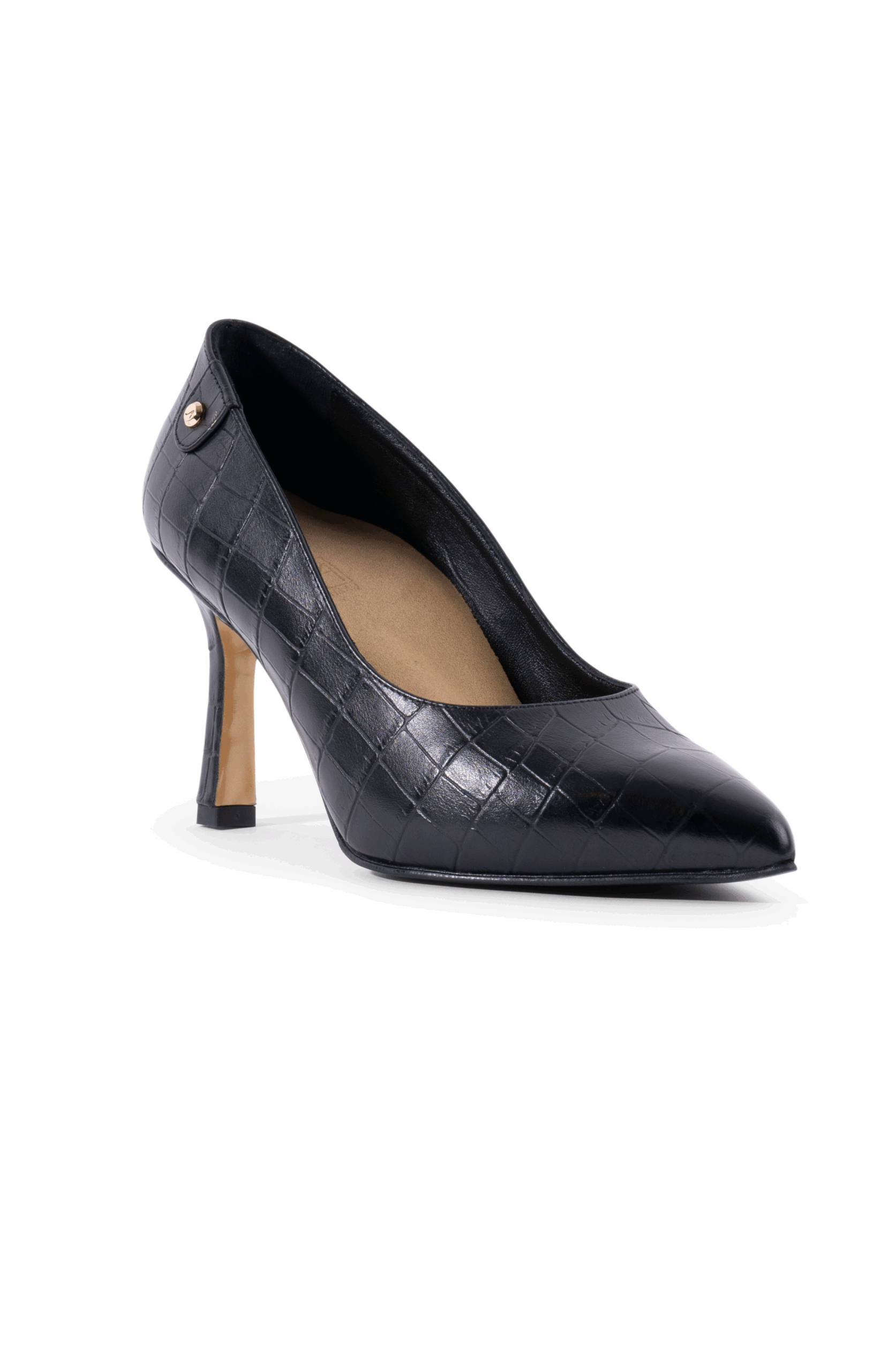 Stinaa.J Maya Pump 9 cm, Main, color, Black Leather