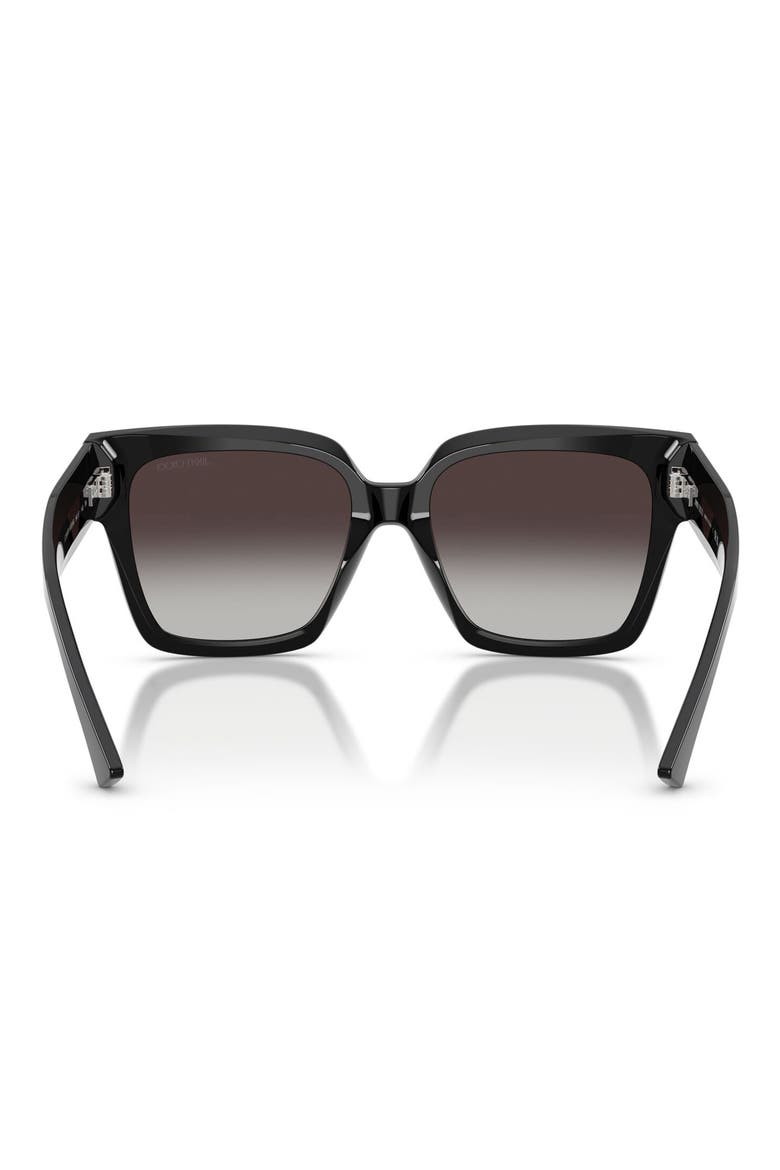 54mm Gradient Square Sunglasses, Alternate, color, BLACK / GRADIENT GRAY