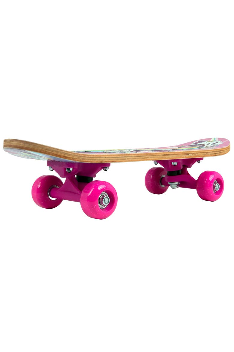 17 Inch Unicorn Skateboard Flashing Wheels, Antislip Grip, Wooden Deck, Alternate, color, Multicolored