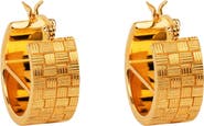 Gwen Beloti Woven Bar Hoop Earrings