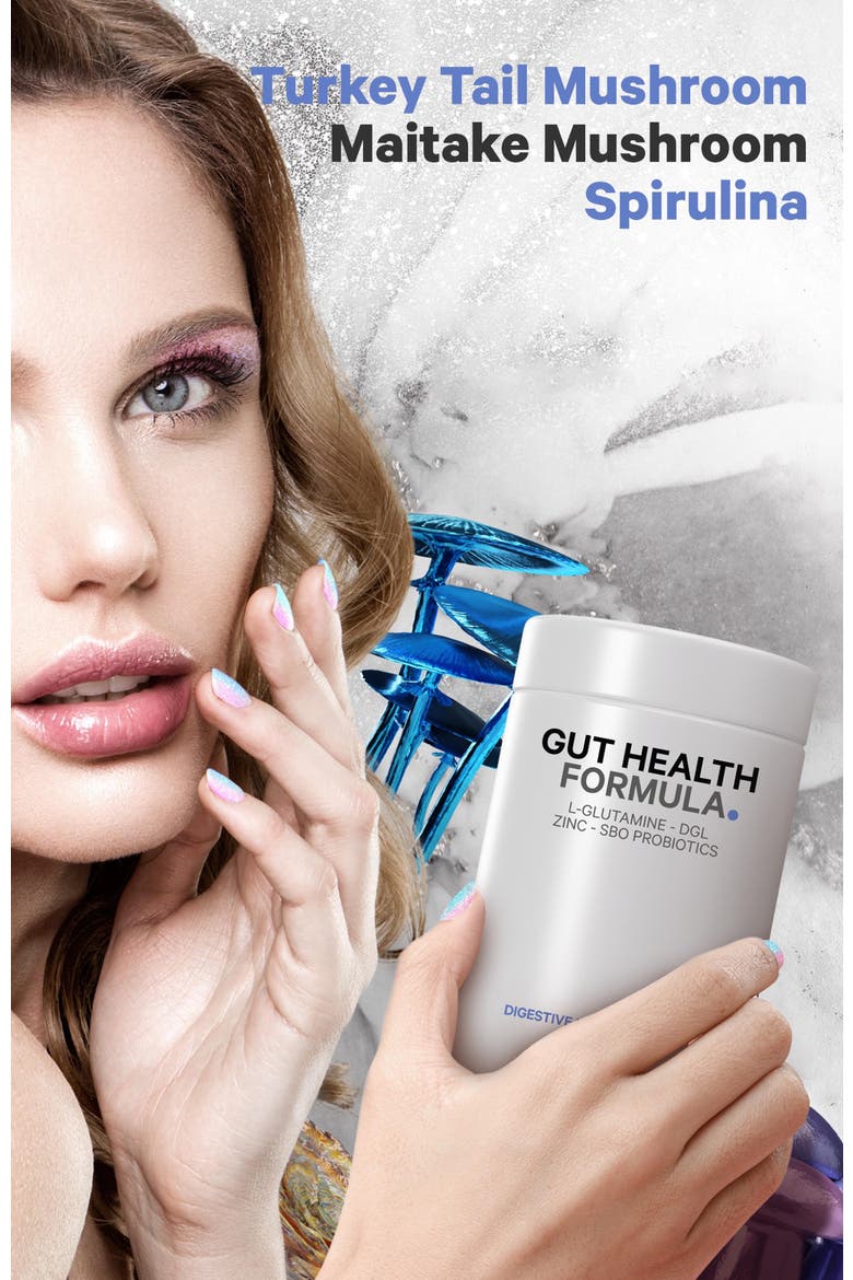 Gut Health Formula - L-Glutamine Probiotics & Prebiotics, Alternate, color, White