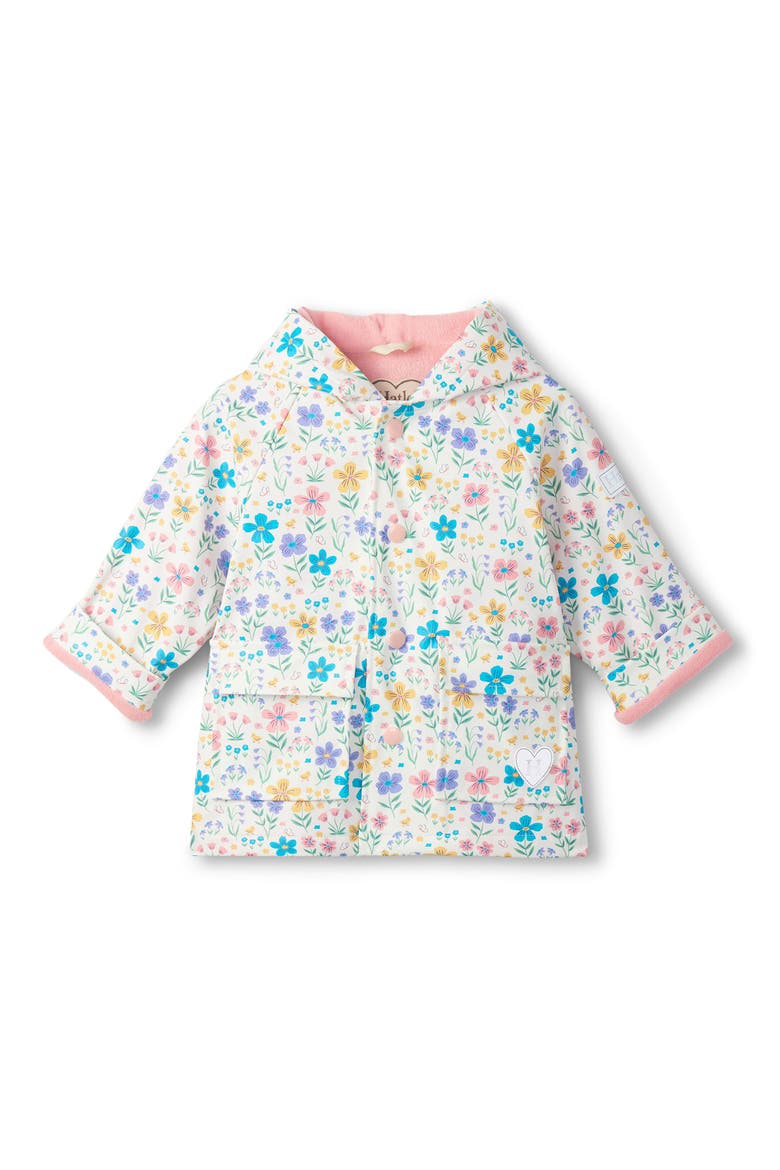 Kids' Little Garden Chicks Rain Jacket, Main, color, WHITE