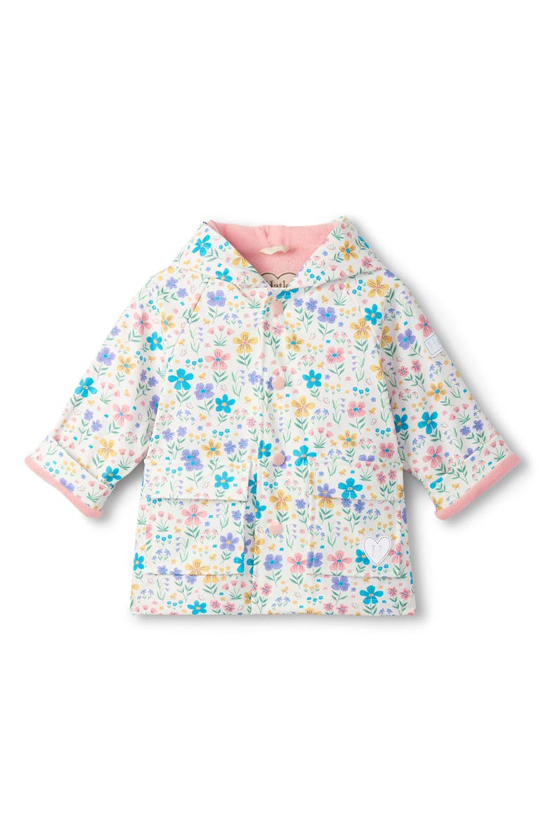 Hatley Kids' Little Garden Chicks Rain Jacket, Main, color, White