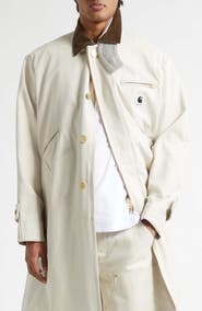 Sacai x Carhartt WIP Duck Canvas Balmacaan Coat