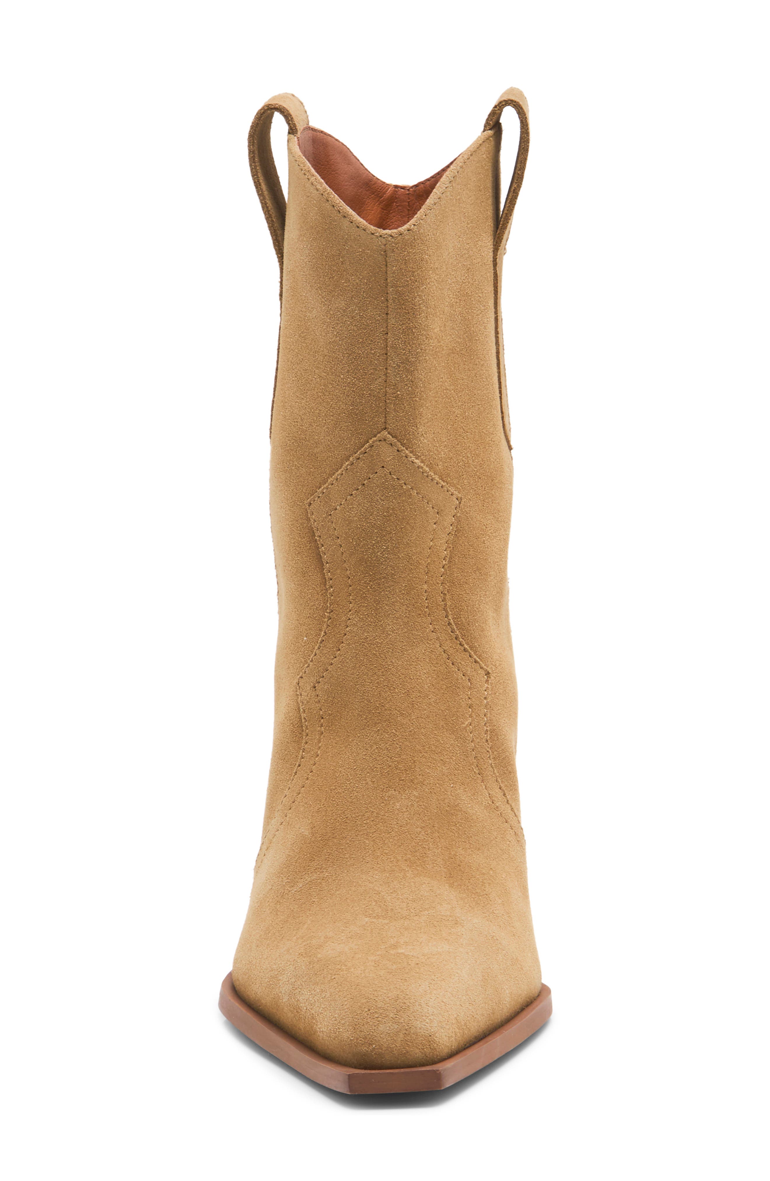 Cat Nap Western Boot, Alternate, color, CAMEL SUEDE