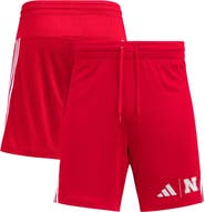 adidas Men's adidas Scarlet Nebraska Huskers AEROREADY 7" Shorts