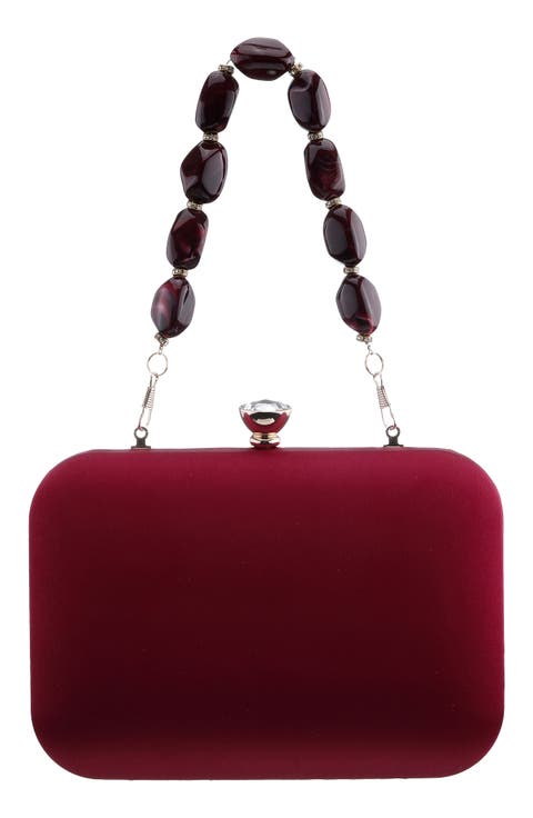 Kaela Beaded Handle Clutch