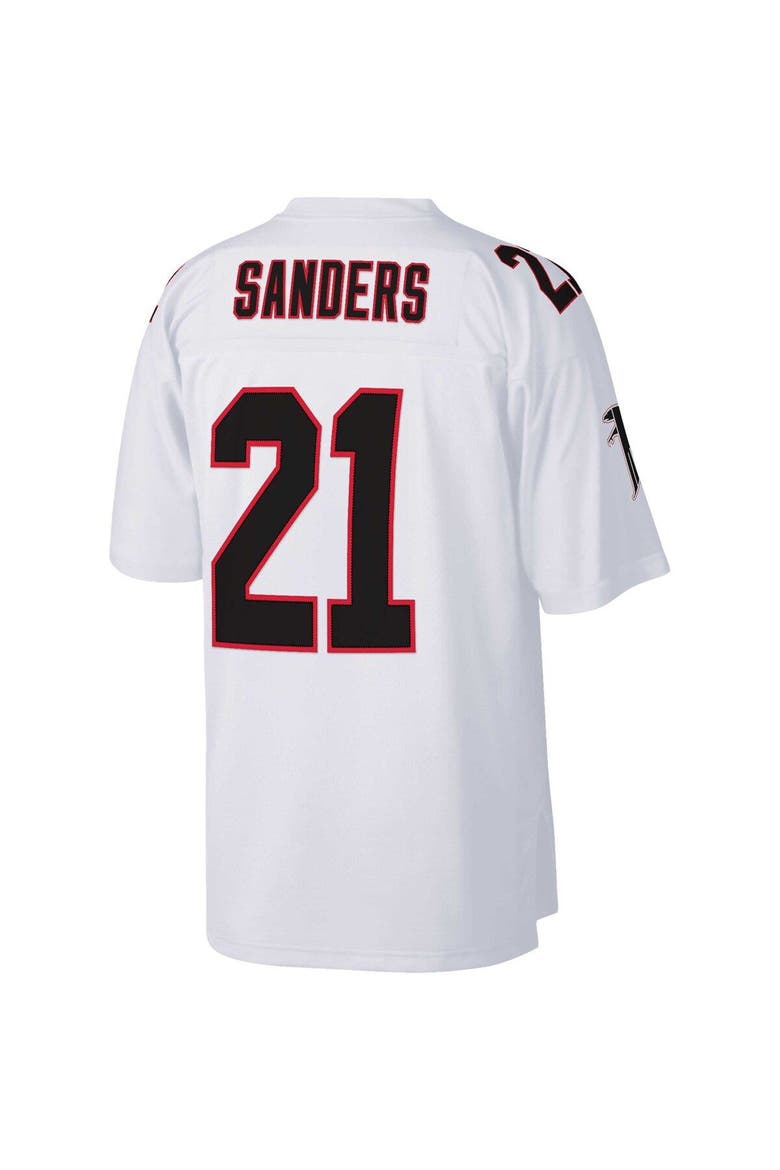 Men's Mitchell & Ness Deion Sanders White Atlanta Falcons Big & Tall 1992 Retired Player Replica Jersey, Alternate, color, White