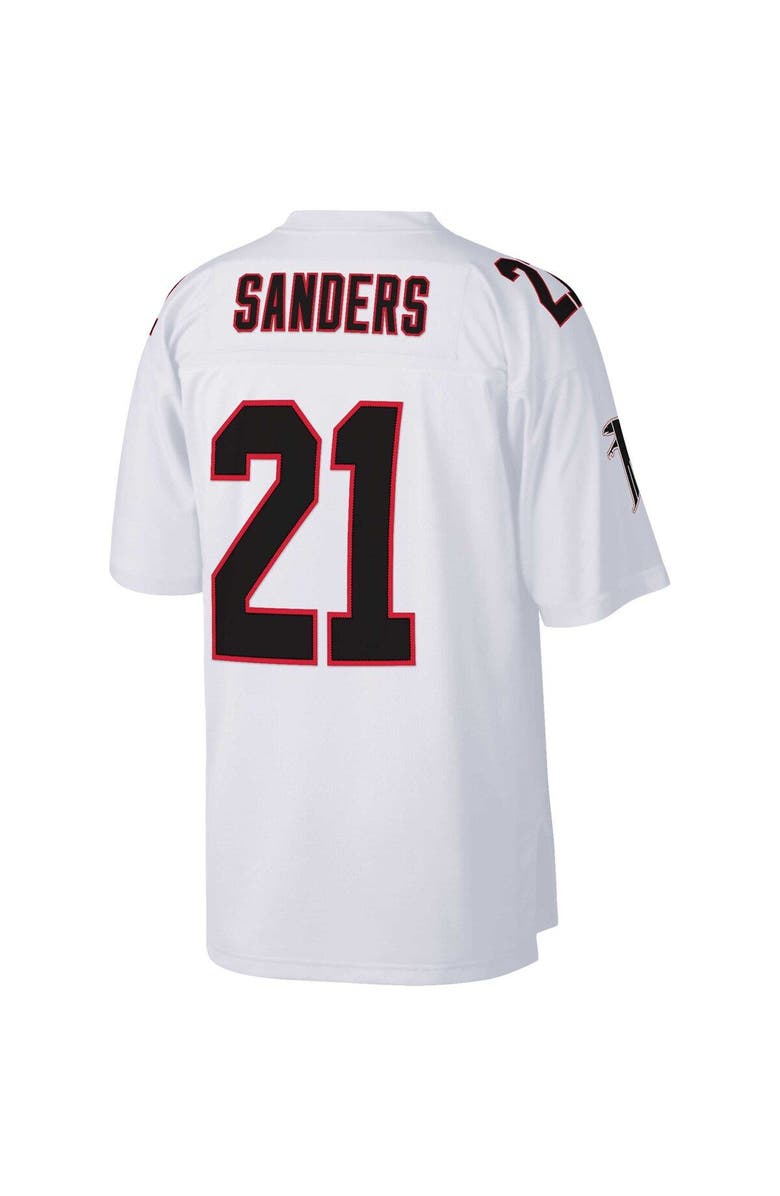 Mitchell & Ness Men's Mitchell & Ness Deion Sanders White Atlanta Falcons Big & Tall 1992 Retired Player Replica Jersey, Alternate, color, White