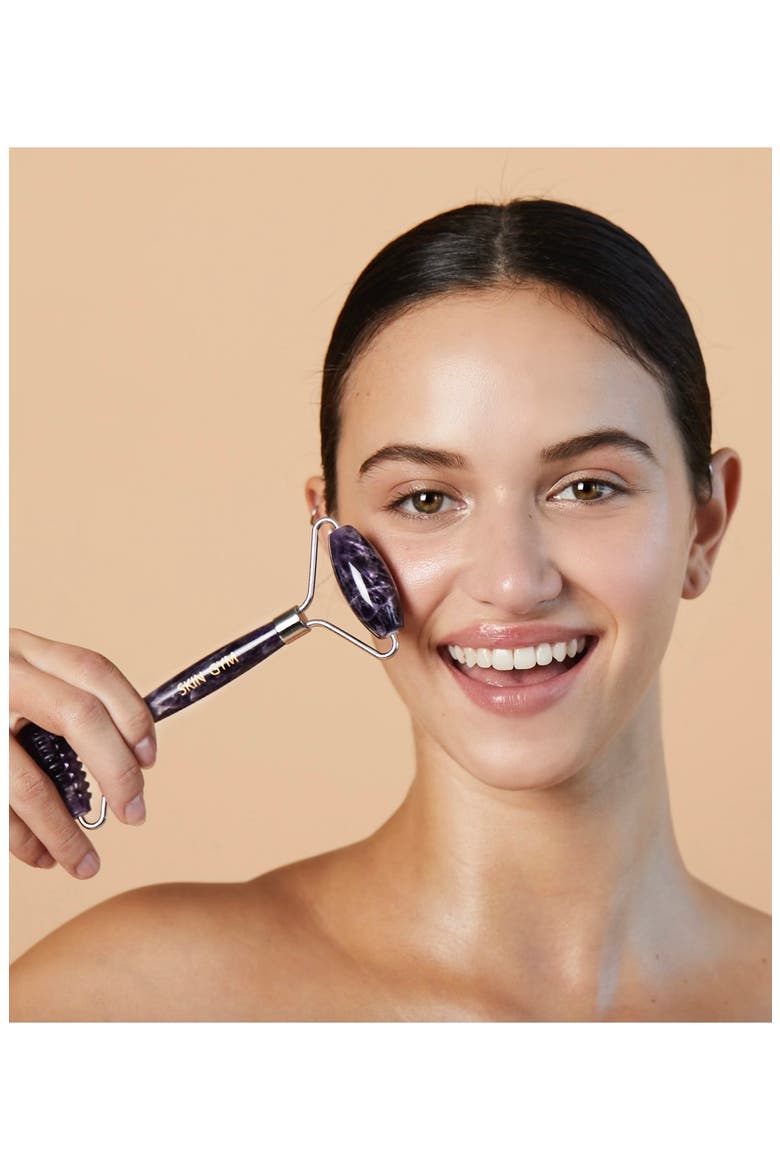 Amethyst 2D Textured & Smooth Facial Roller, Alternate, color, NO COLOR