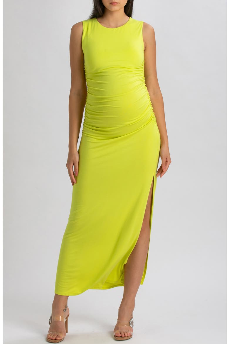 Body-Con Maternity Dress, Main, color, GREEN