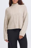 ICHI Knit Mock Neck Sweater