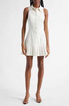 Cinq à Sept Lucilla Sleeveless Pleated Shirtdress
