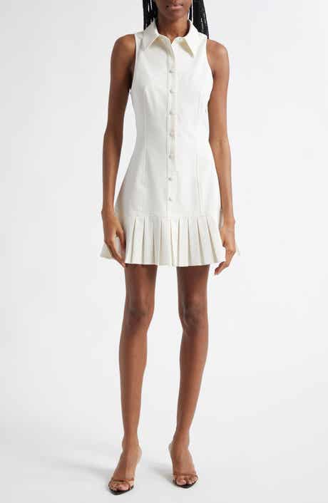 Cinq à Sept Lucilla Sleeveless Pleated Shirtdress