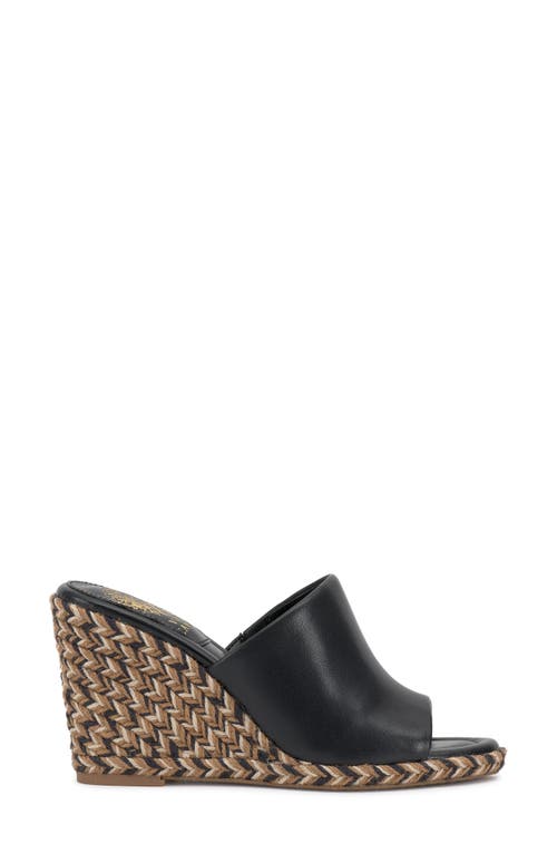 Vince Camuto Fayla Wedge Sandal In Black Black