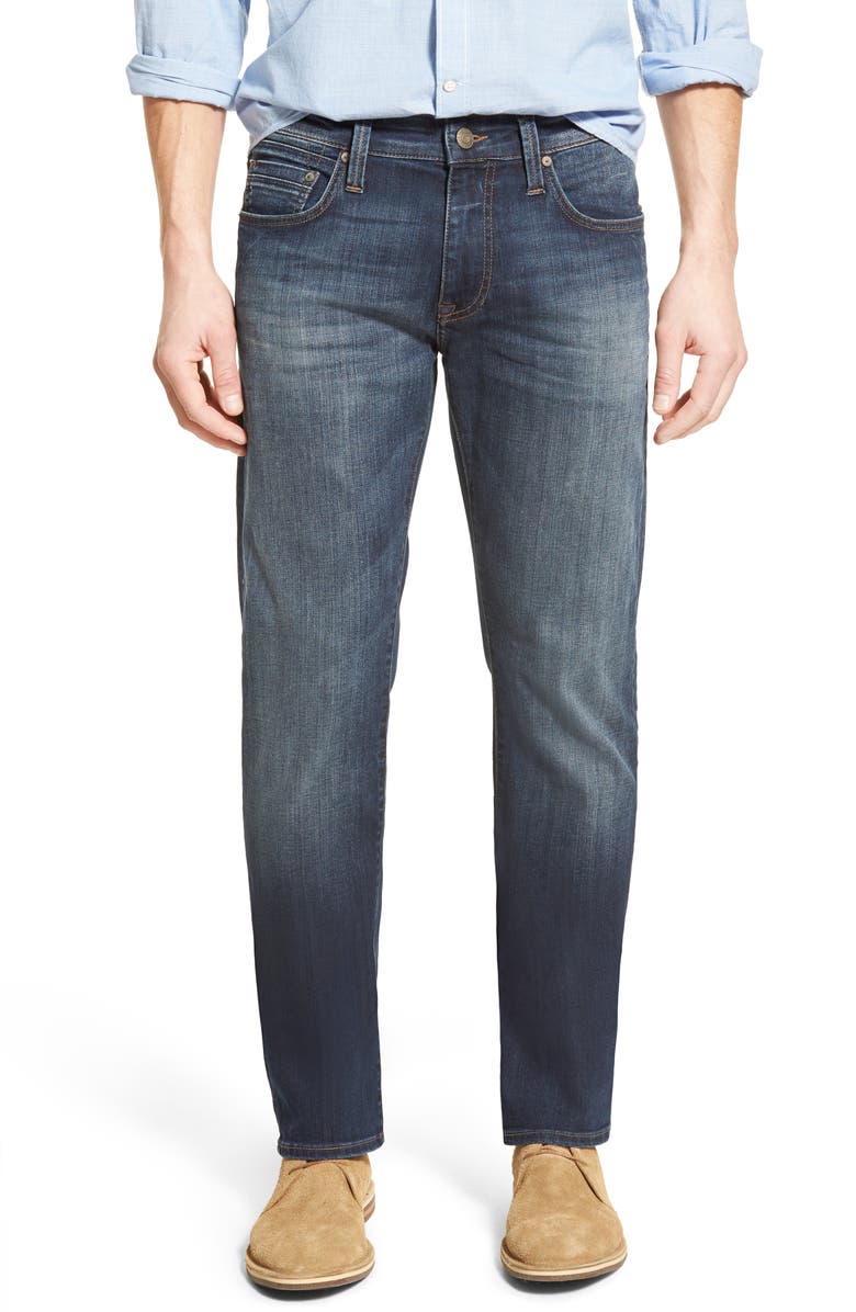 Mavi Jeans Zach Straight Leg Jeans, Main, color, Dark Brushed Williamsburg
