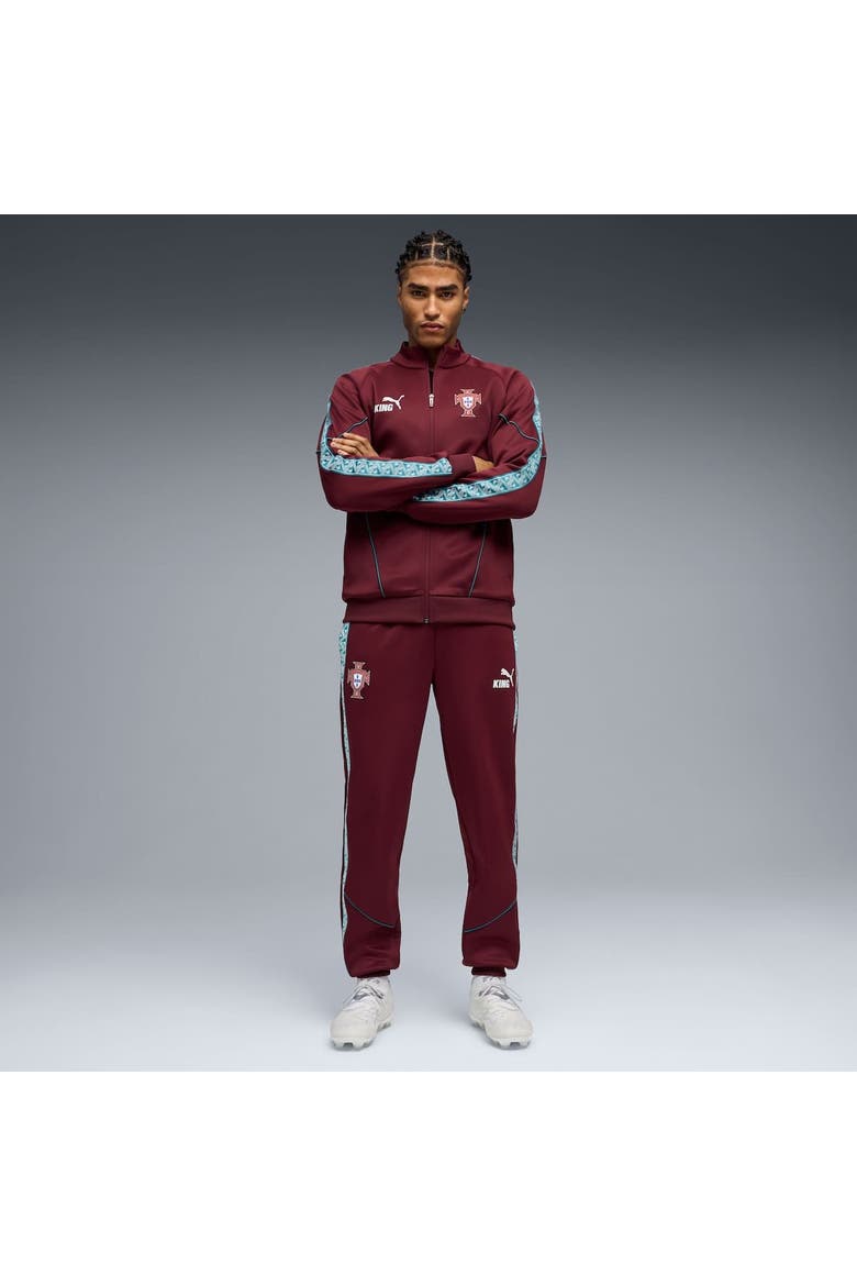 Men's Puma Maroon Portugal National Team King Anthem Pants, Alternate, color, Maroon
