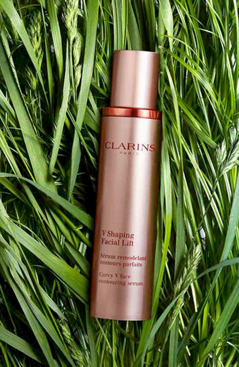Clarins V-Shaping Facial Lift Depuff & Contour Serum with Hyaluronic Acid, Alternate, color, 