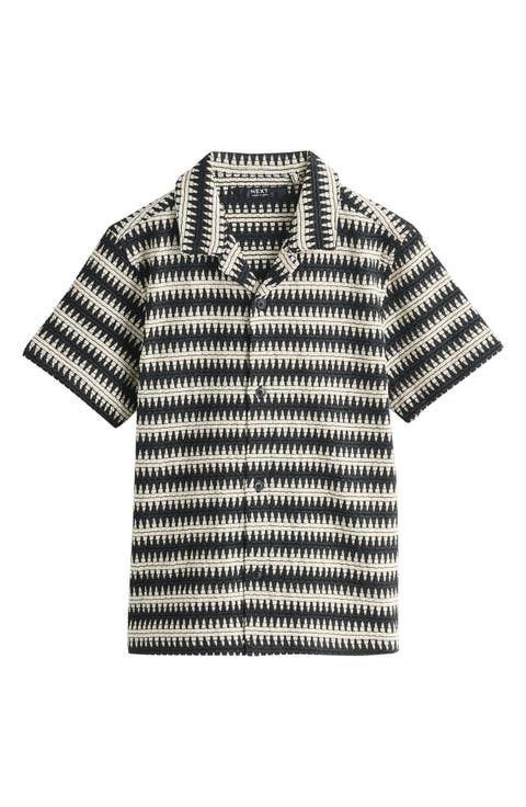 Kids' Stripe Button-Up Shirt (Little Kid & Big Kid)