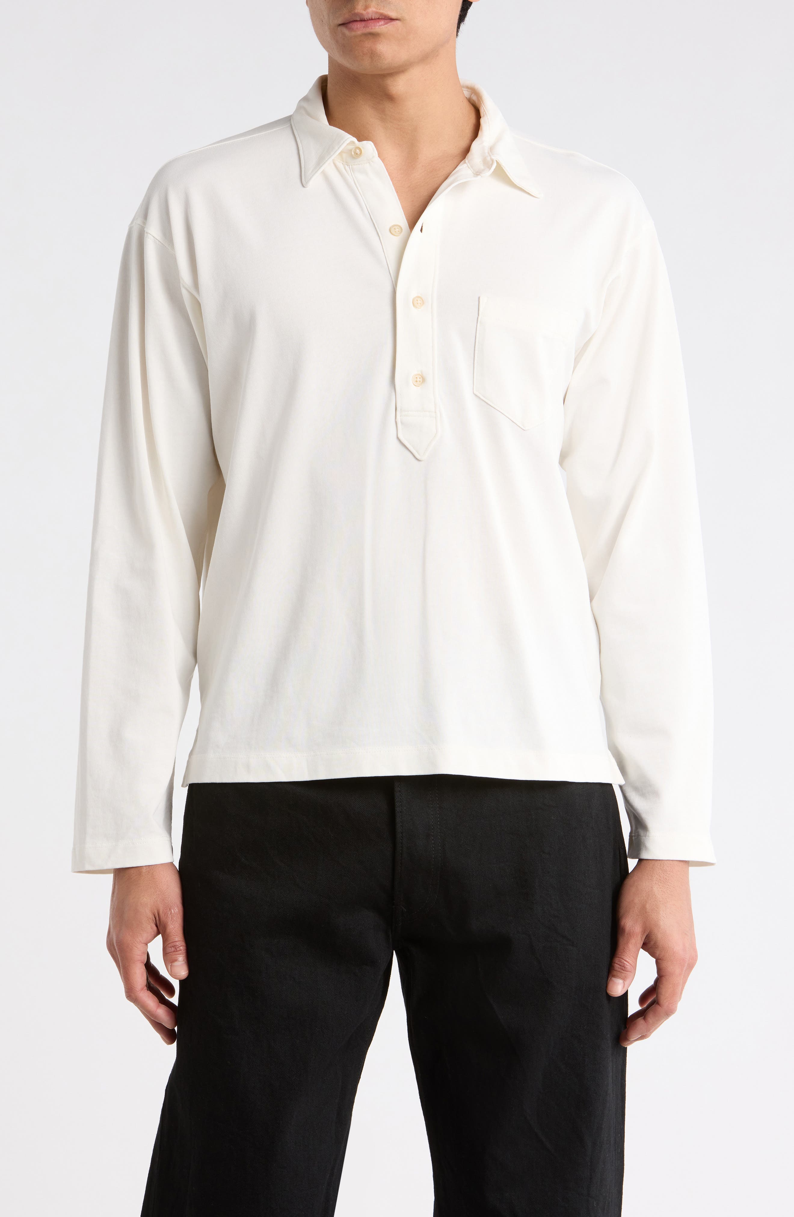 BUCK MASON Coolhand Cotton Popover Shirt