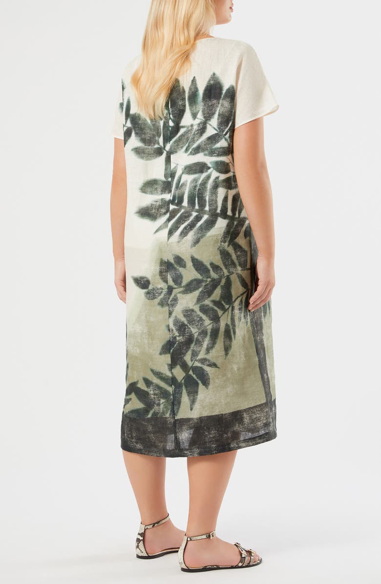 Marina Rinaldi Nattinia Print Shift Dress, Alternate, color, Olive Green