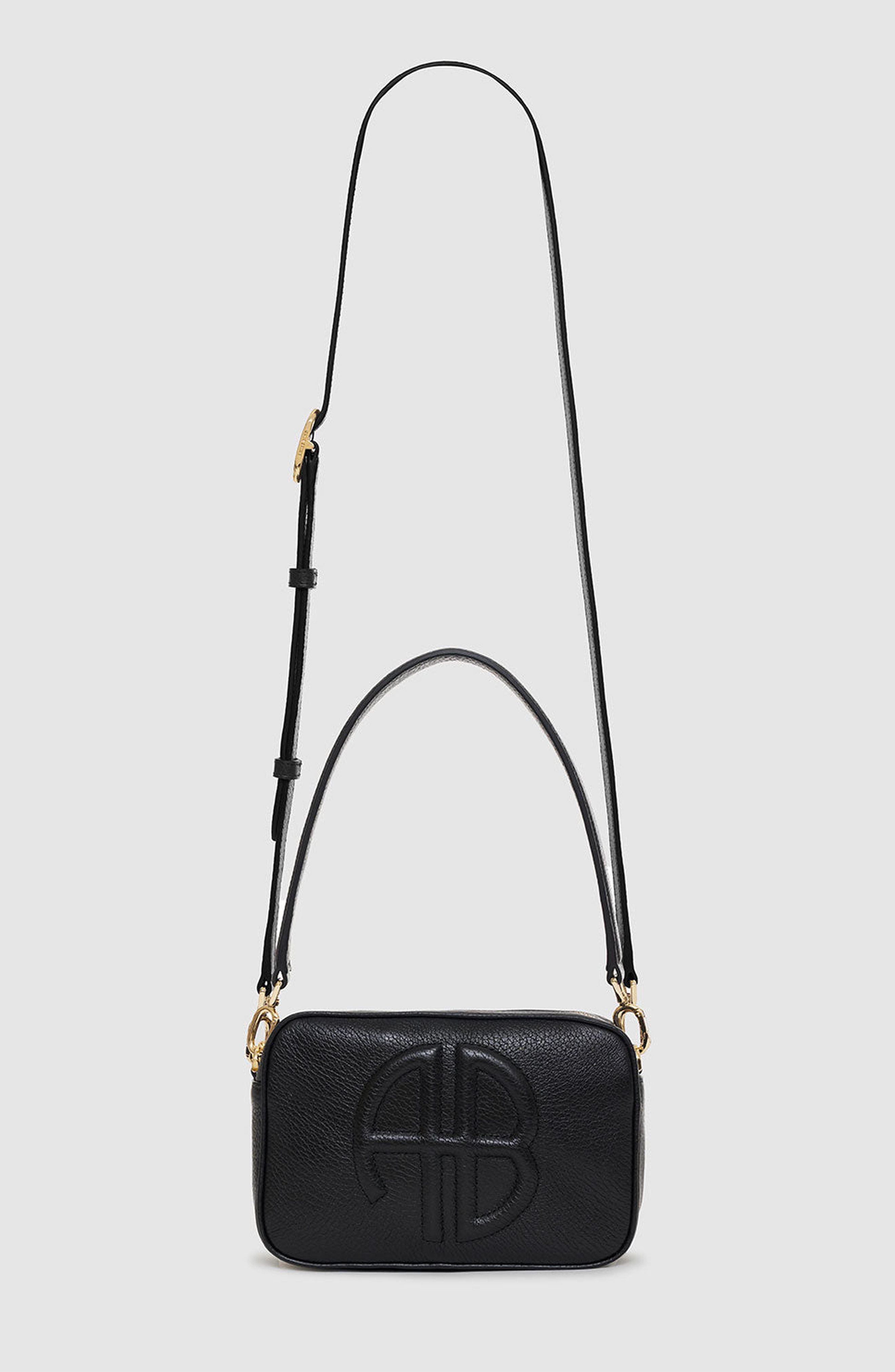 ANINE BING Lili Bag, Alternate, color, Black Pebbled