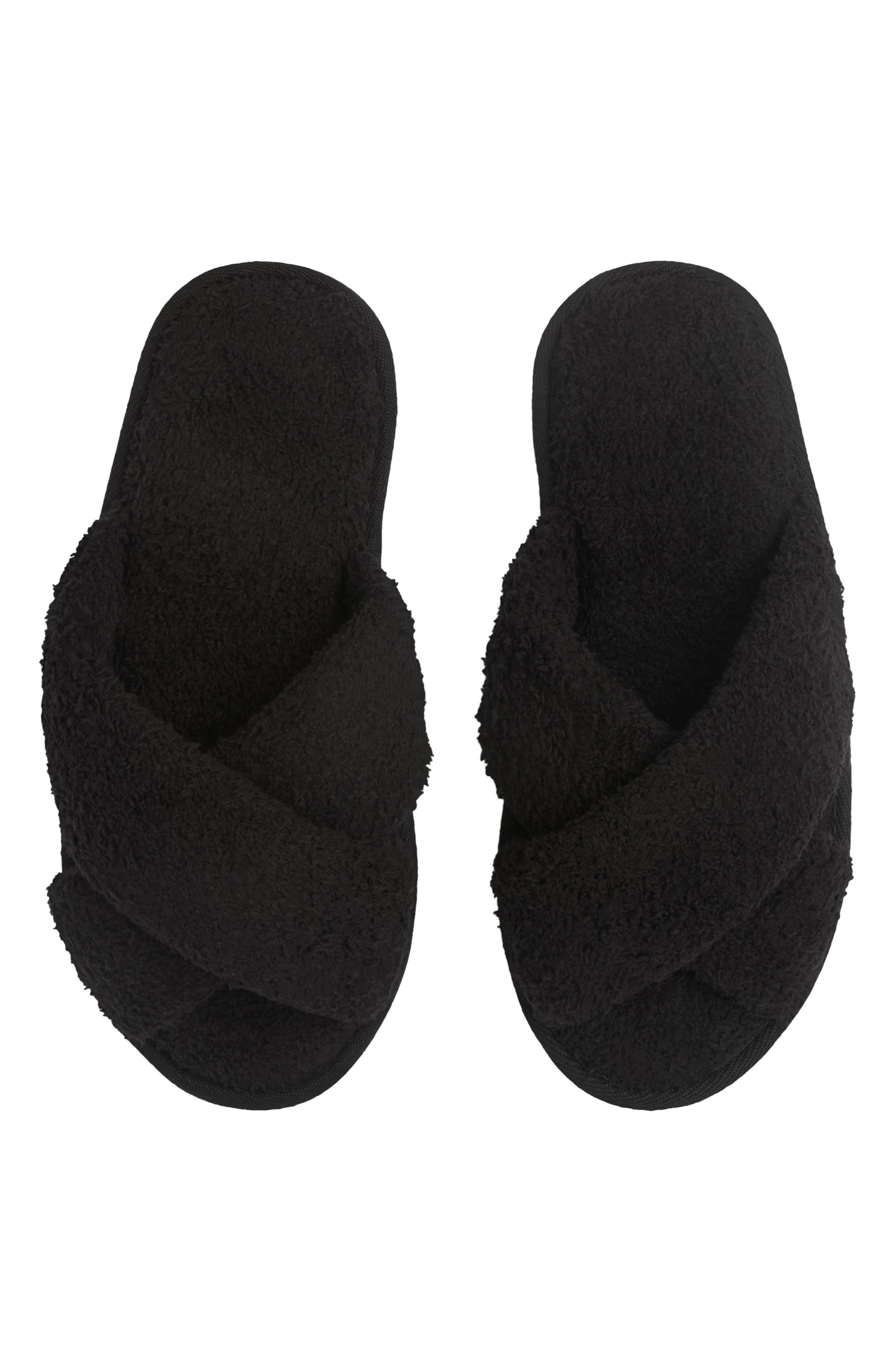 CozyChic® Crossover Slipper, Main, color, BLACK