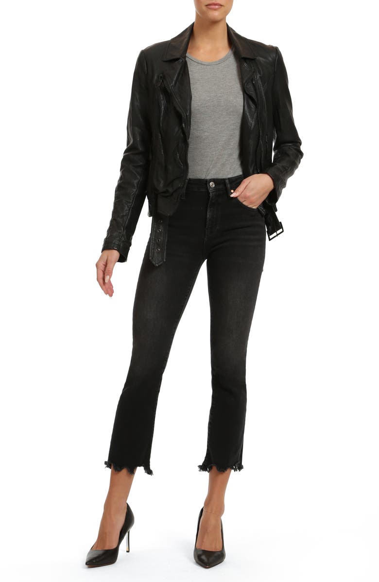 Mavi Jeans Anika High Waist Crop Flare Jeans, Alternate, color,