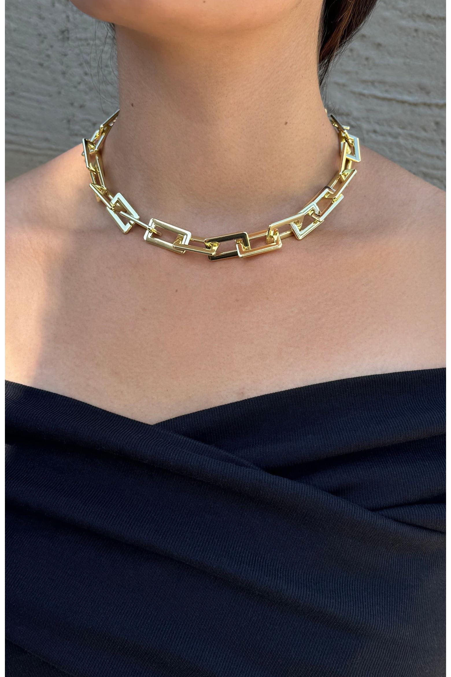 Paper Clips Accessory Adornia Paper Clip Chain Necklace (Women) | Nordstromrack
