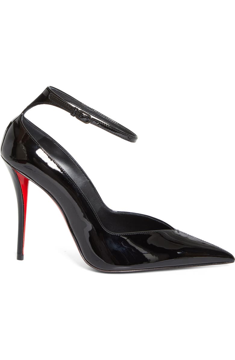 Christian Louboutin Miss Z Erozee Ankle Strap Pump, Alternate, color, Black/ Black