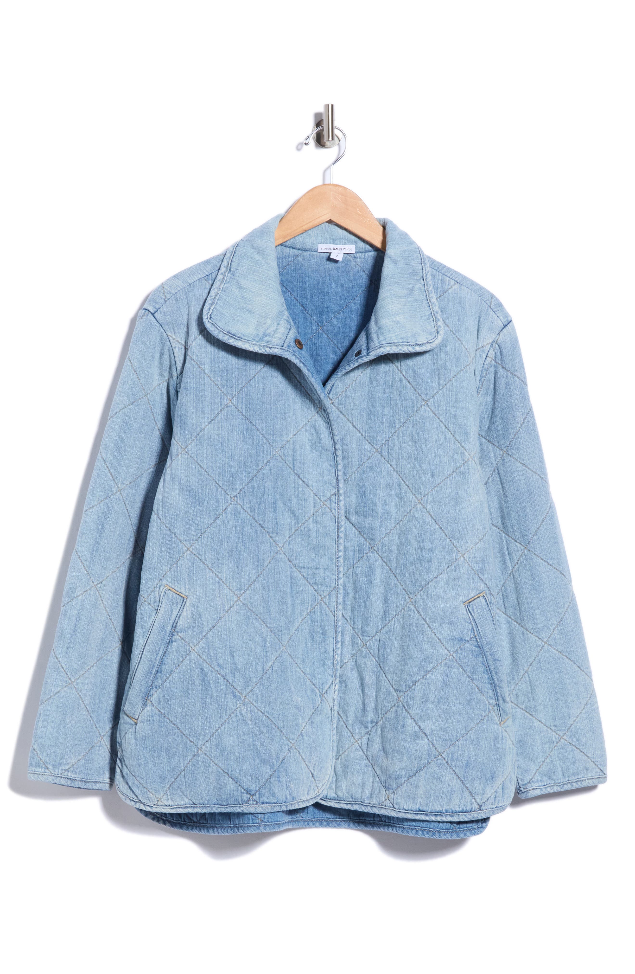 Quilted Denim Coat