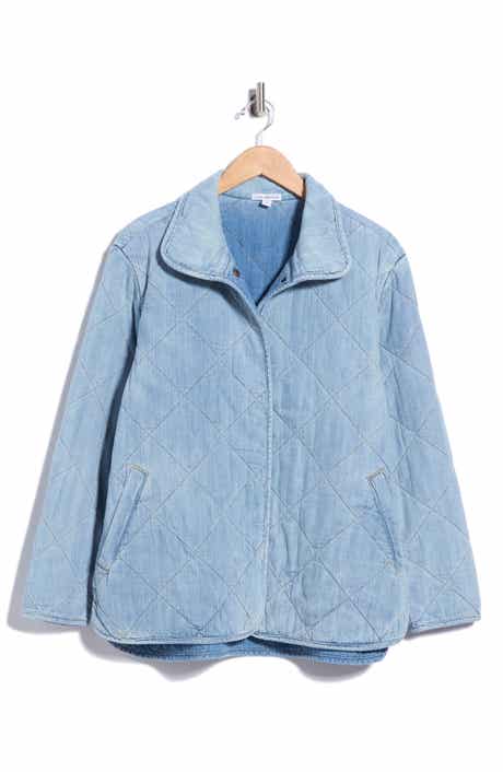 Quilted Denim Coat