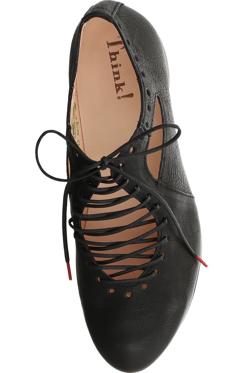 Think! Guad Lace-Up Flat, Alternate, color, Black