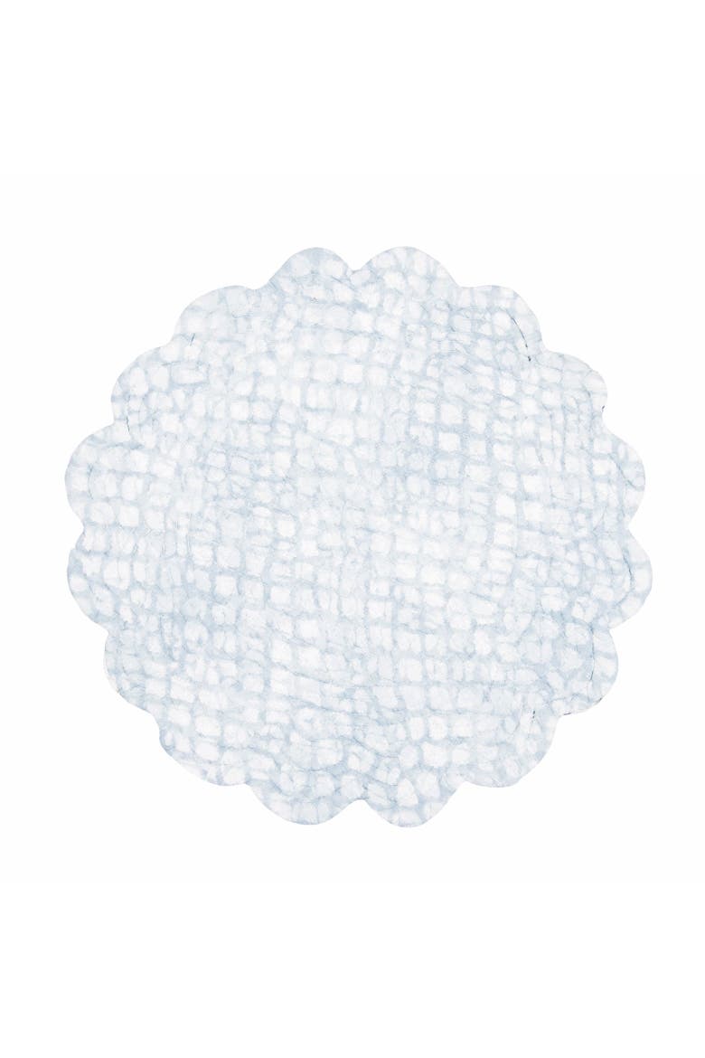 Nori Coral Round Placemats Set of 6, 17", Alternate, color, Blue