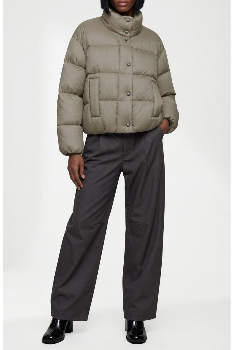 Noemi Crinkled Quilted Puffer Jacket, Alternate, color, BONE