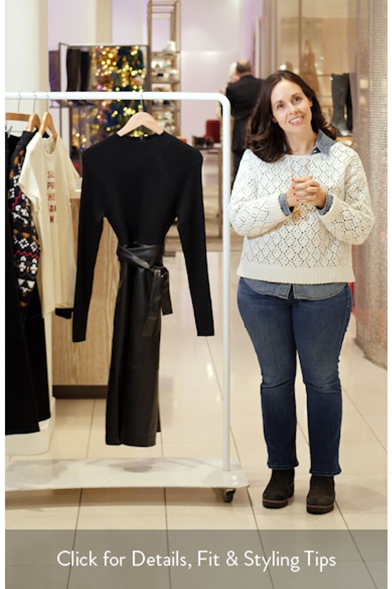 Mixed Media Long Sleeve Dress video