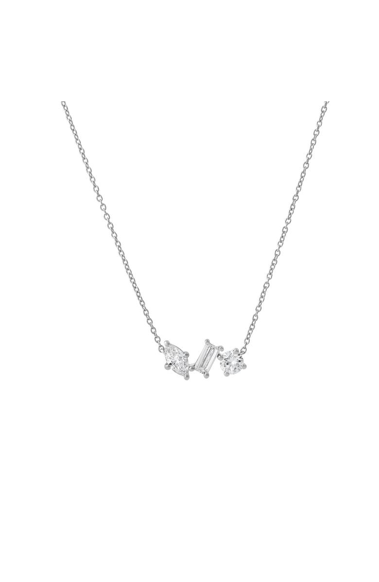 LuvMyJewelry Selara 14K Gold Lab Grown Diamond Necklace - 0.75 Ct, Main, color, 14K White Gold